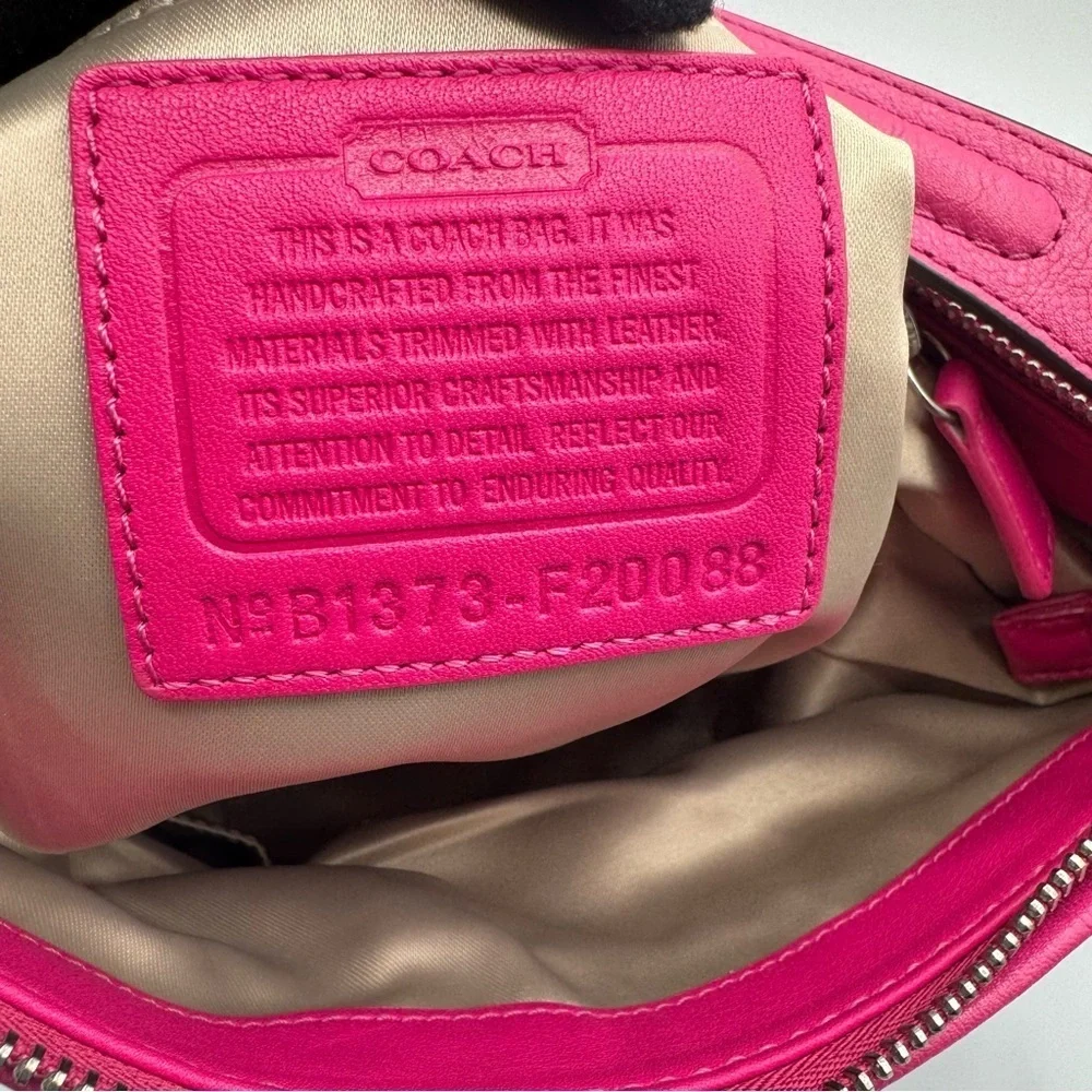 Coach Ashley Signature Op Art Shoulder Bag | Good Used Condition